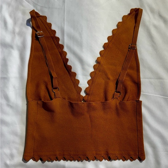 Free People Tan Crop Top - Picture 4 of 5